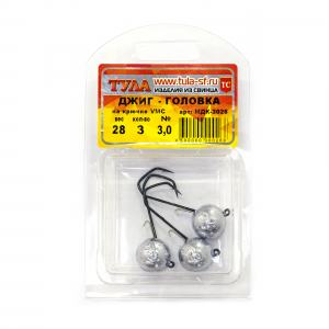 Тула Джиг-головка на крючке VMC №3/0 (14гр)
