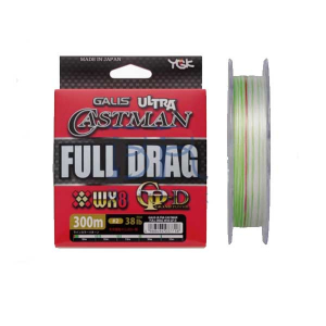 Шнур плетеный YGK Ultra Castman Full Drag WX8 GP-D #5 (300м)